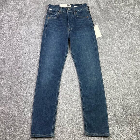 Citizens of Humanity Jolene Jeans Women’s 23 Blue Slim Skinny High Rise Dark - Picture 1 of 16